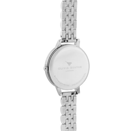Bejewelled Lace Silver Watch