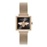 Olivia Burton Grey & Rose Gold Lucky Bee Watch & Bobble Chain Bracelet Set w/box Olivia Burton Women main image 3