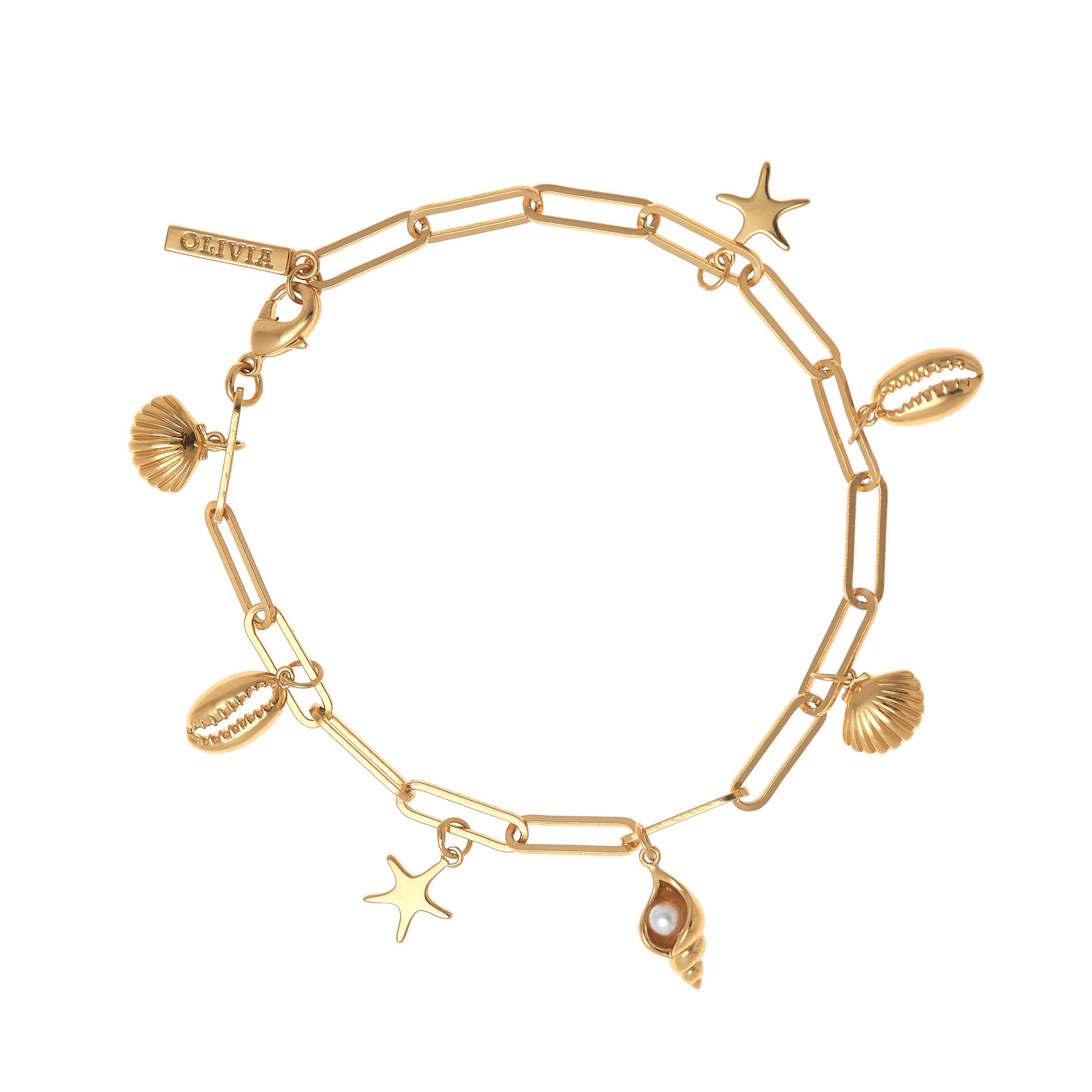 Gold By The Sea Charm Bracelet