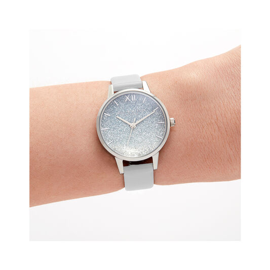 Wishing Wave Glitter Dial, Eco Friendly Light Grey & Sliver
