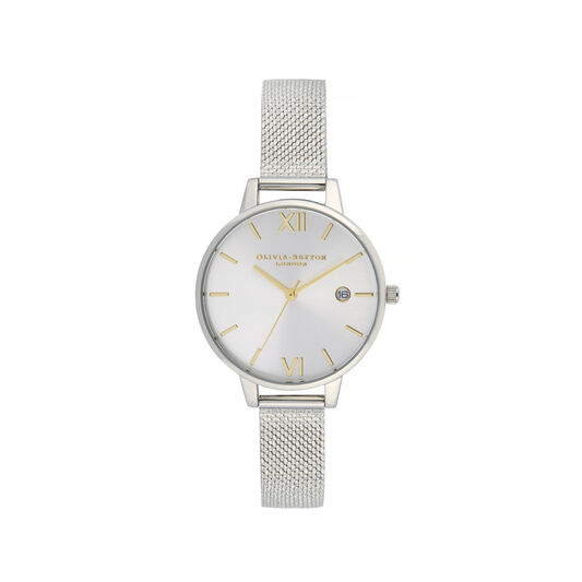 Sunray Demi Dial Watch with Boucle Mesh