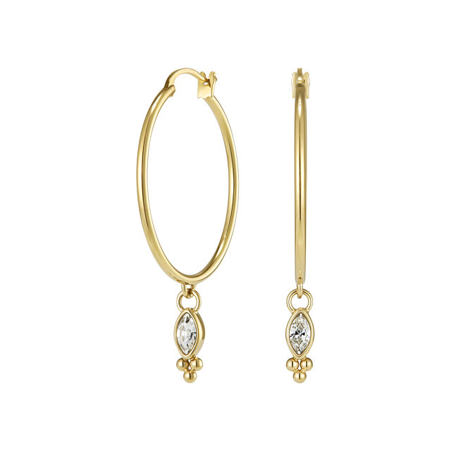 Dainty Gold Plated Hoop Earrings