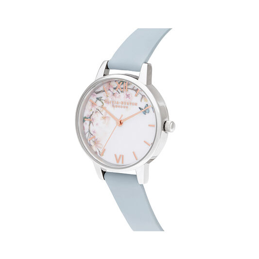 Pretty Blossom Midi Chalk Blue & Silver