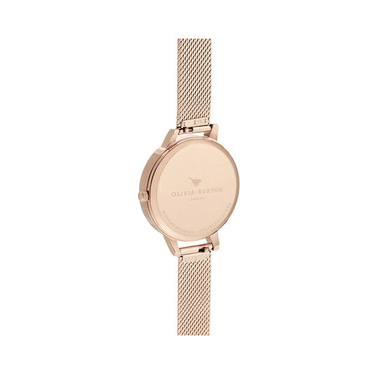 Rainbow Bee Pale Rose Gold Bouclé Mesh