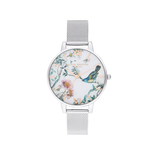 Painterly Prints Rose Gold & Silver Mesh