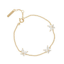 Sparkle Butterfly Gold Marquise Bracelet