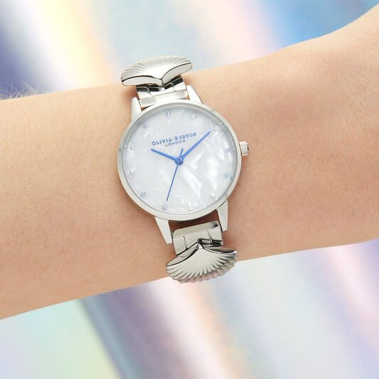 Mermaid Watch Silver & Blue