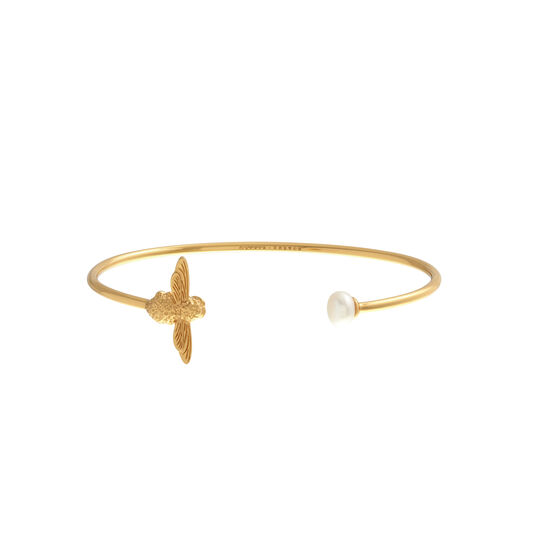 Pearl Bee Bangle Gold