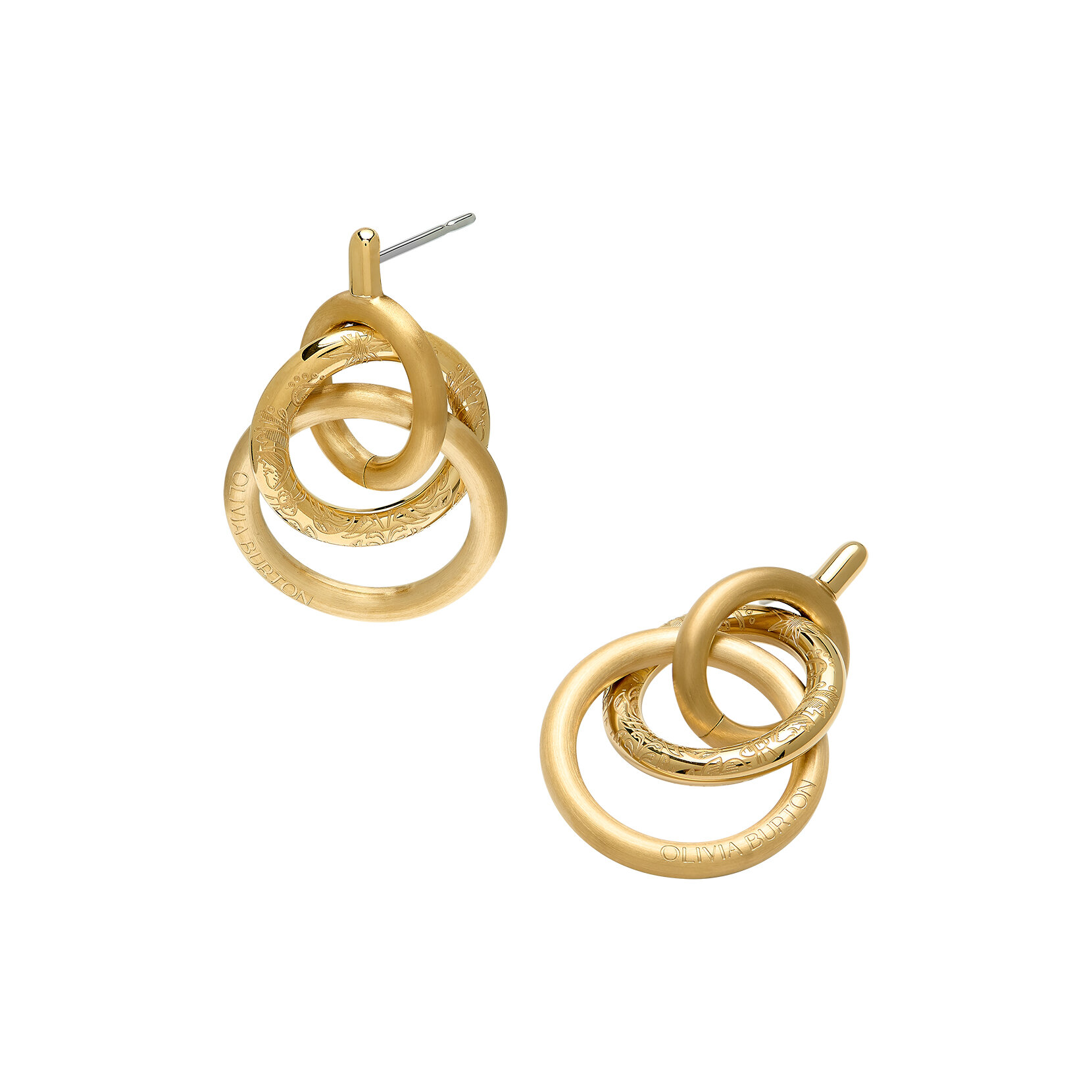 Encircle Gold Plated Earrings