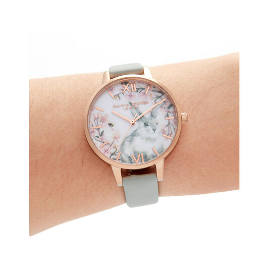 Bunny Demi Vegan Grey & Rose Gold