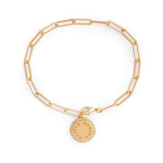 Bejeweled Classics Gold Disc Bracelet