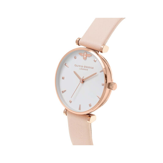 T-Bar Nude Peach & Rose Gold Watch