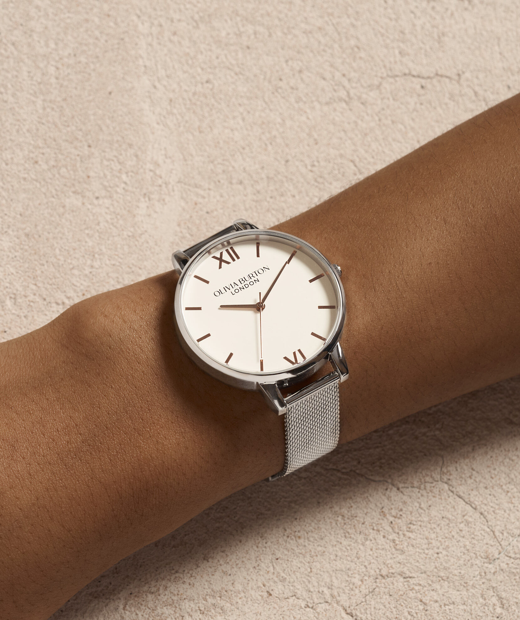 Olivia burton mesh watch strap deals