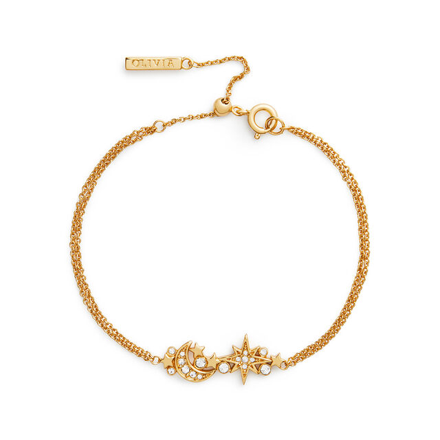 Celestial Gold Cluster Chain Bracelet