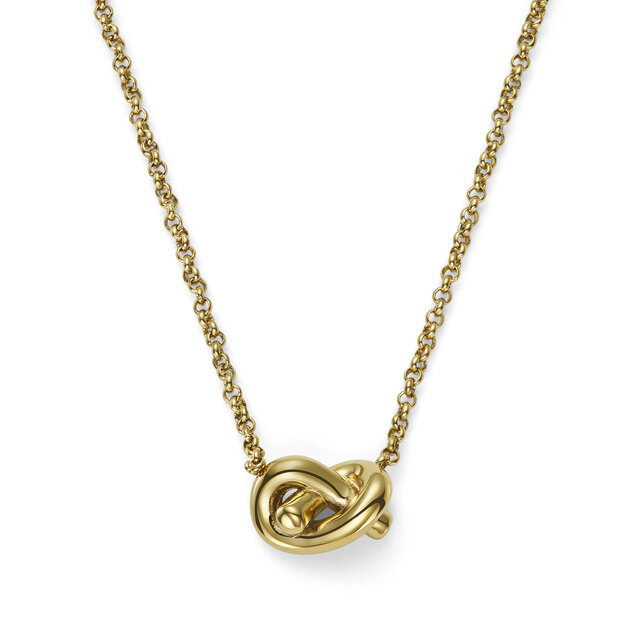Lover's Knot Gold Plated Necklace