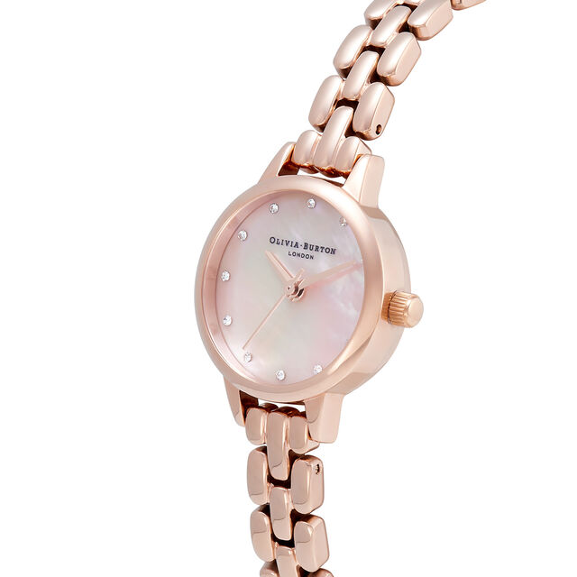 Classic Mini Dial, Blush Mother of Pearl & Rose Gold Bracelet Watch