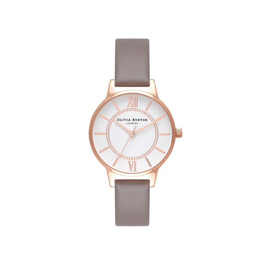 Wonderland London Grey & Rose Gold Watch