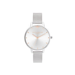 Queen Bee, Pale Rose Gold & Silver Mesh