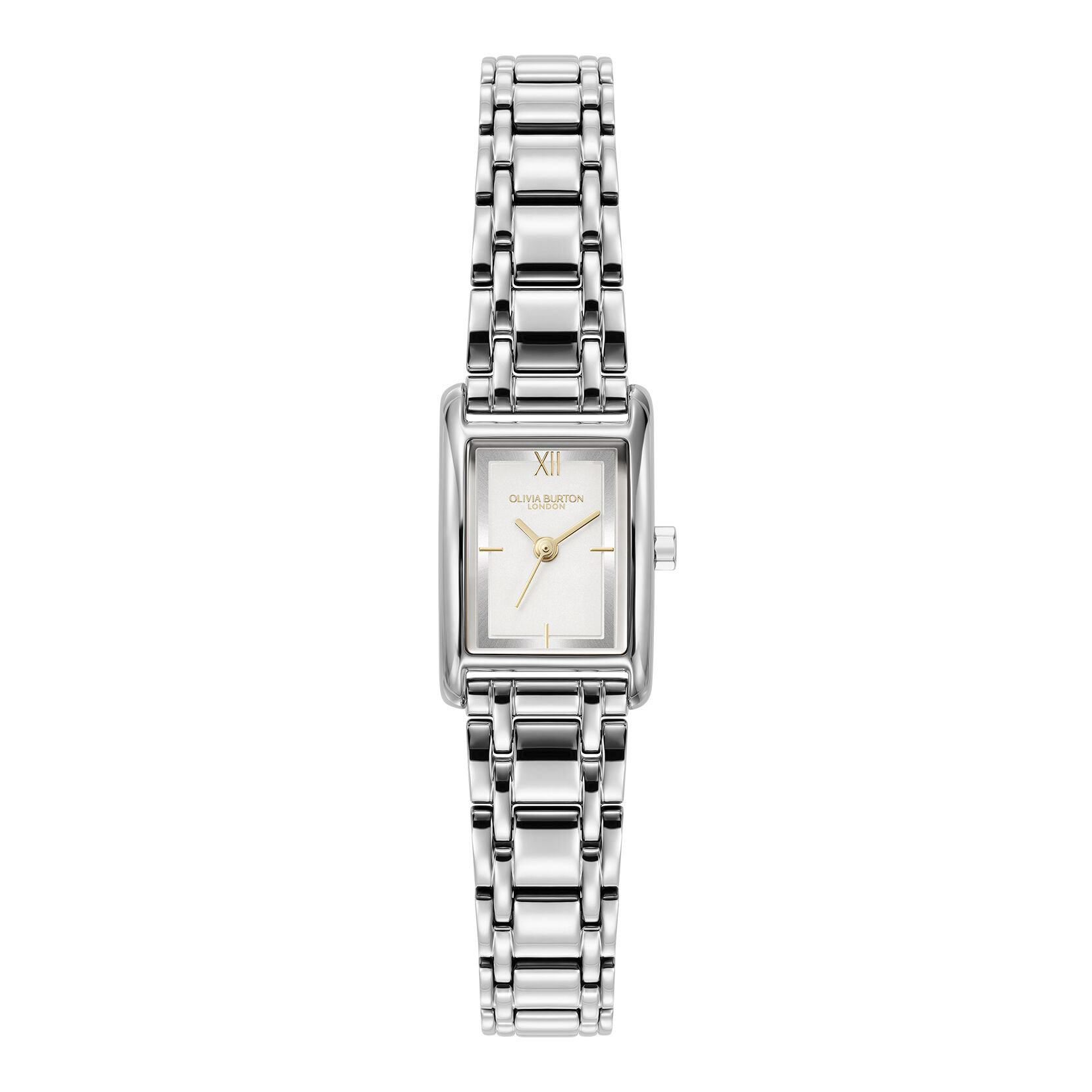 Classic 16mm Mini Grove White & Silver Bracelet Watch | Olivia