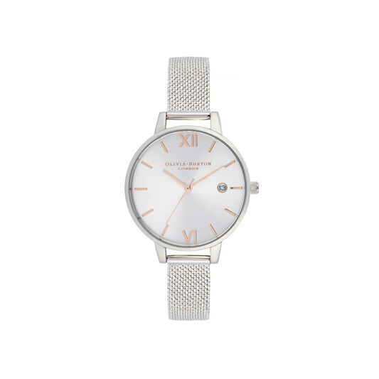Sunray Demi Dial Watch with Boucle Mesh