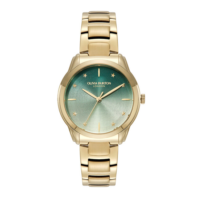 36mm Colourwave Green Ombre & Gold Bracelet Watch
