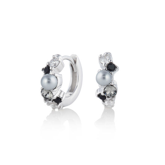 Under The Sea Bubble Huggie Hoops Silver