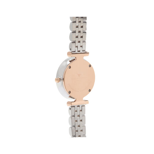 Ladies T Bar Bracelet Silver Rose Gold Watch Olivia Burton London