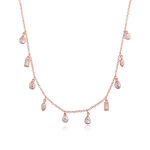 Classics Rose Gold Crystal Charm Necklace