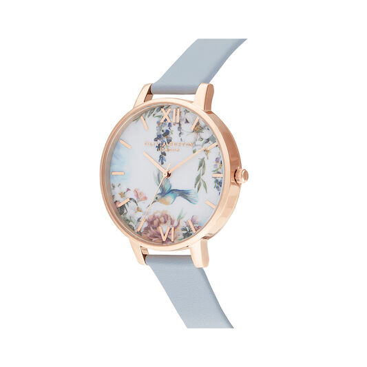 Painterly Prints Vegan Chalk Blue & Rose Gold