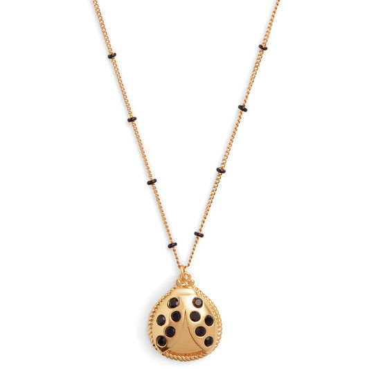 Ladybird Necklace Gold