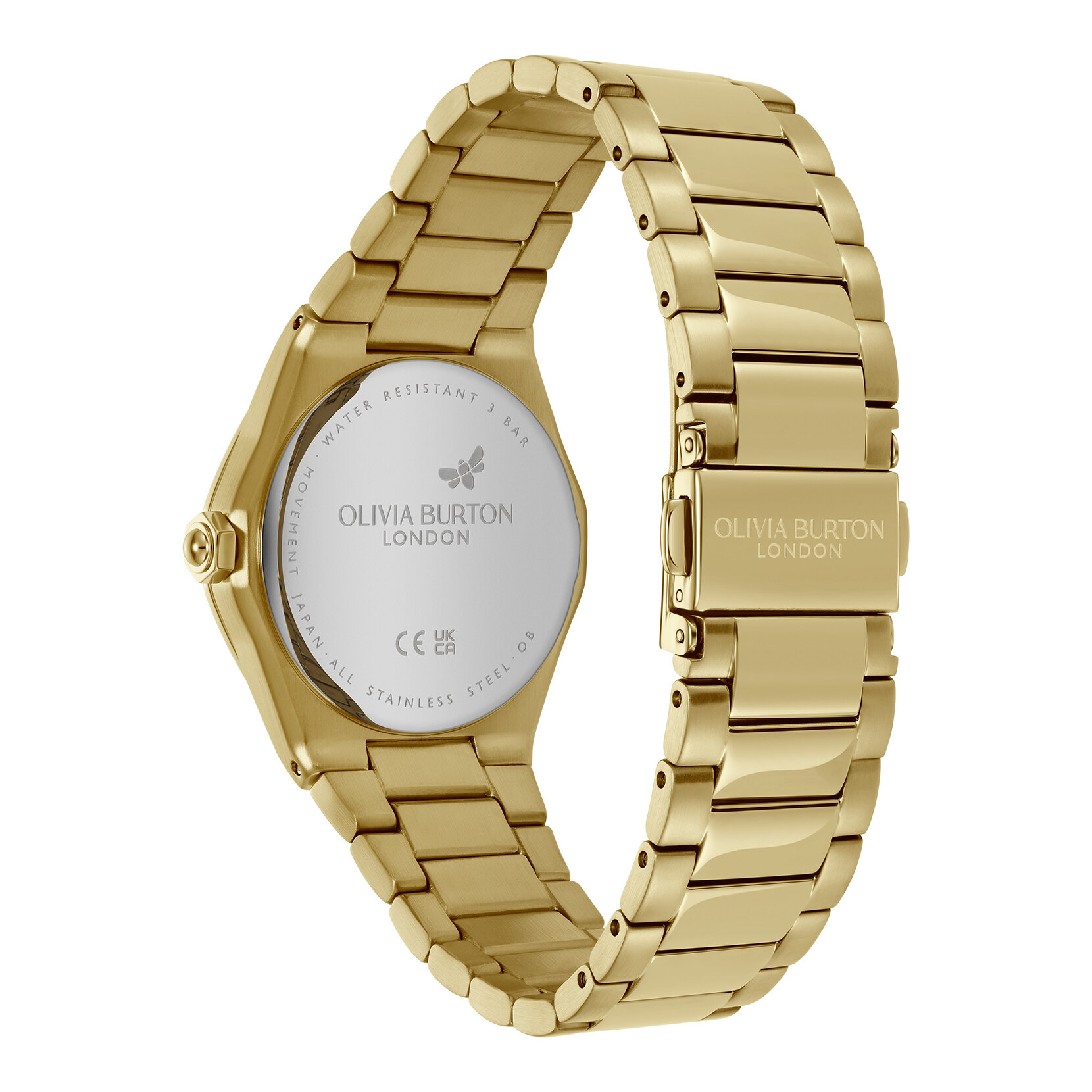 33mm Hexa Black & Gold Bracelet Watch