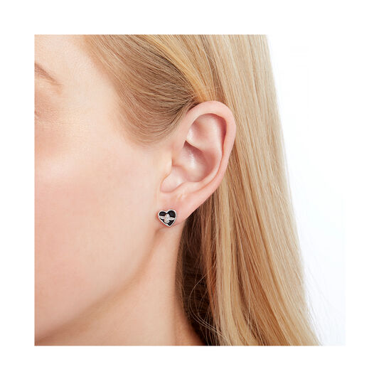 Love Bug Studs Black & Silver
