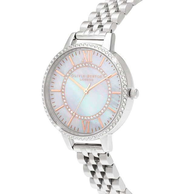 Wonderland Mother Of Pearl Demi Dial Silver Watch
