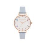 Rainbow Bee Demi Chalk Blue & Rose Gold