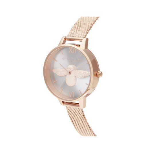 Demi Blush Dial & Rose Gold Mesh