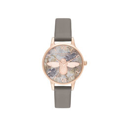 Midi 3D Bee Vegan London gray & Rose Gold