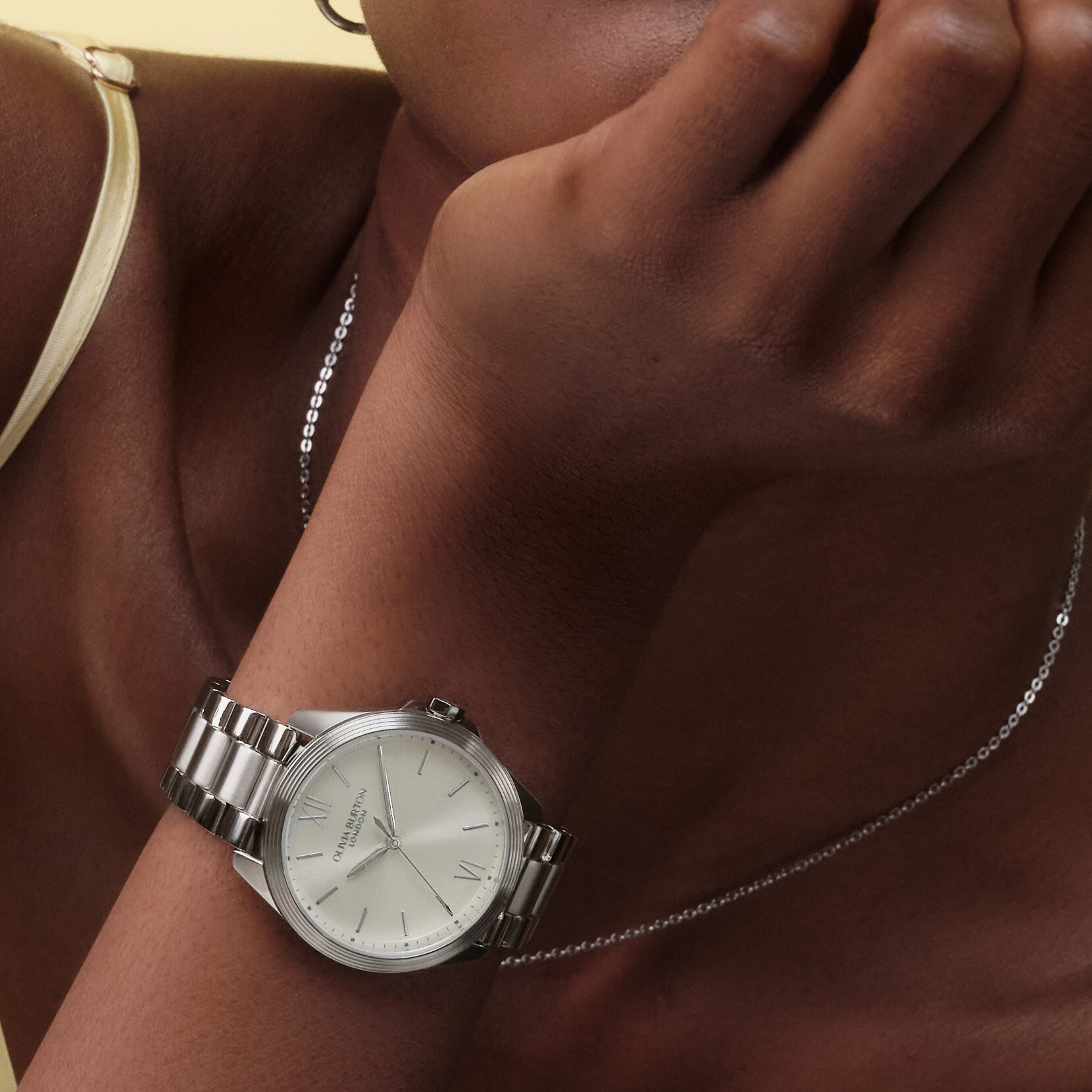 36mm Chiswick Ivory & Silver Bracelet Watch