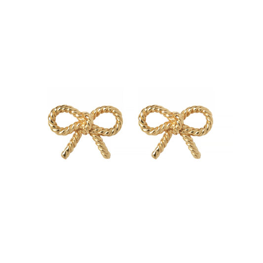 Vintage Bow Stud Earrings