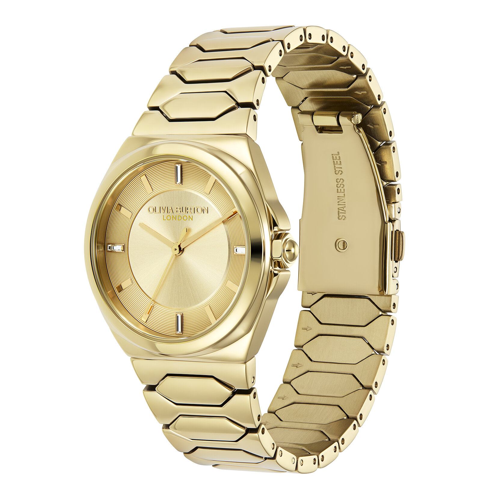 34mm Lustre Champagne & Gold Bracelet Watch