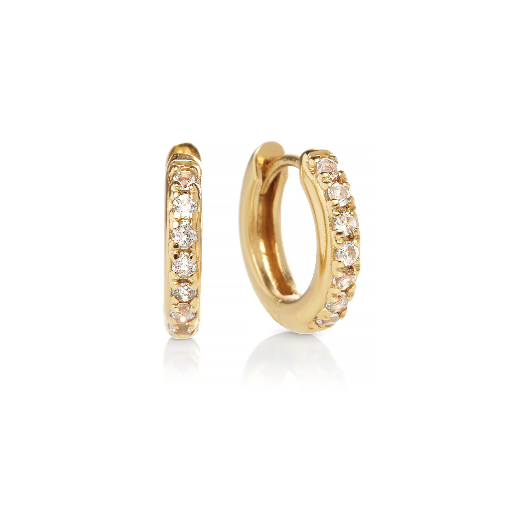 Gold Huggie Hoops