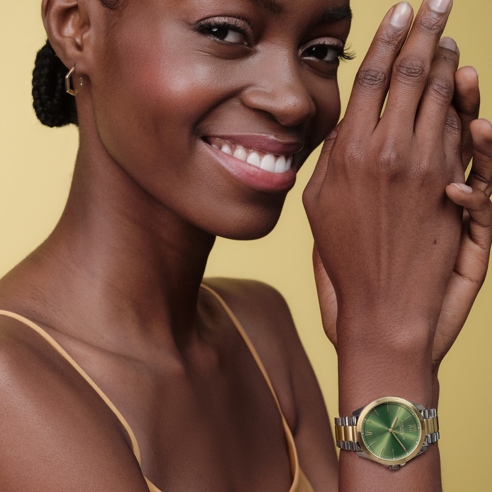 36mm Chiswick Green & Two Tone Bracelet Watch