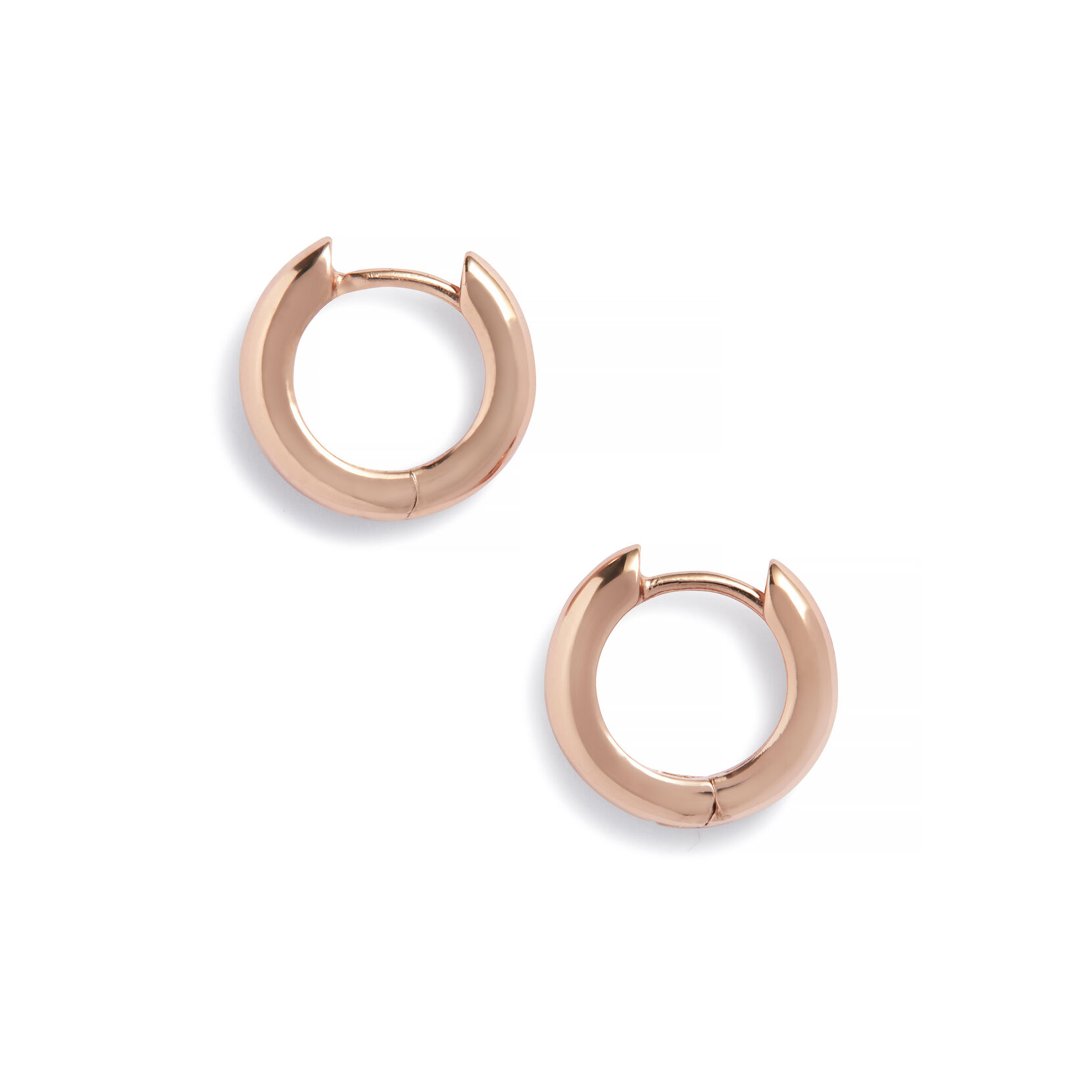 Rose Gold Huggie Hoop Earrings