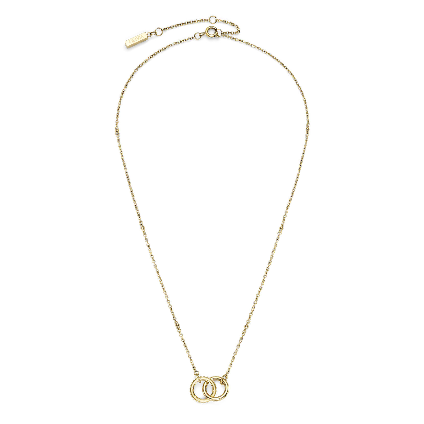 Amity Interlock Gold Plated Necklace