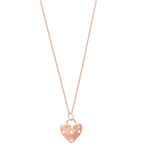 Classic Heart Rose Gold Necklace