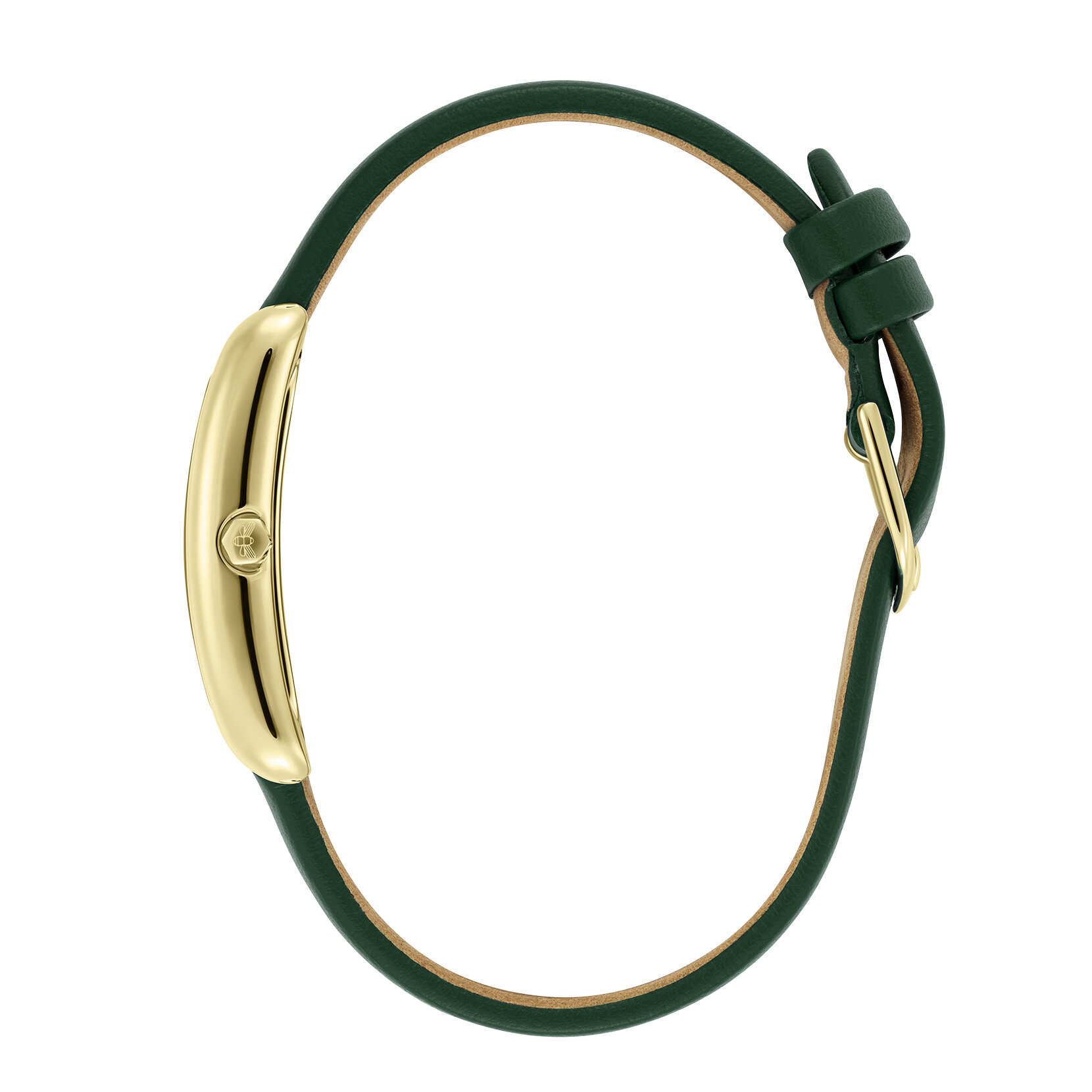 23mm Grove Gold & Forest Green Leather Strap Watch