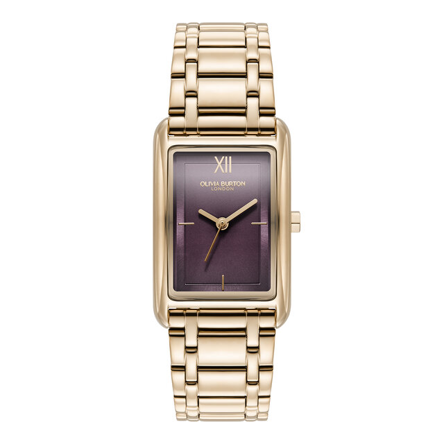 23mm Grove Midnight Plum & Rose Gold Bracelet Watch