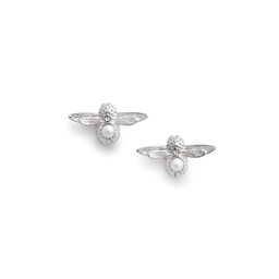 Celebration Stones Celebration Bee Studs Silver & Pearl (June)