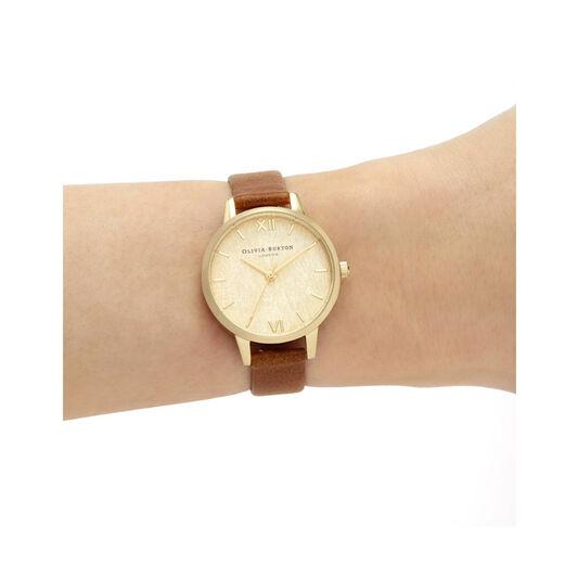 Woven Dial Honey Tan & Pale Gold