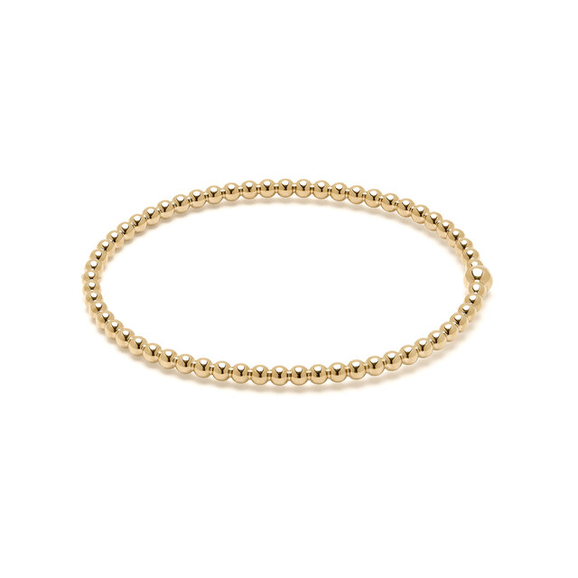 Vintage Bead Gold Hinged Bracelet
