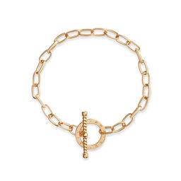 Bejewelled T-Bar Bracelet Gold